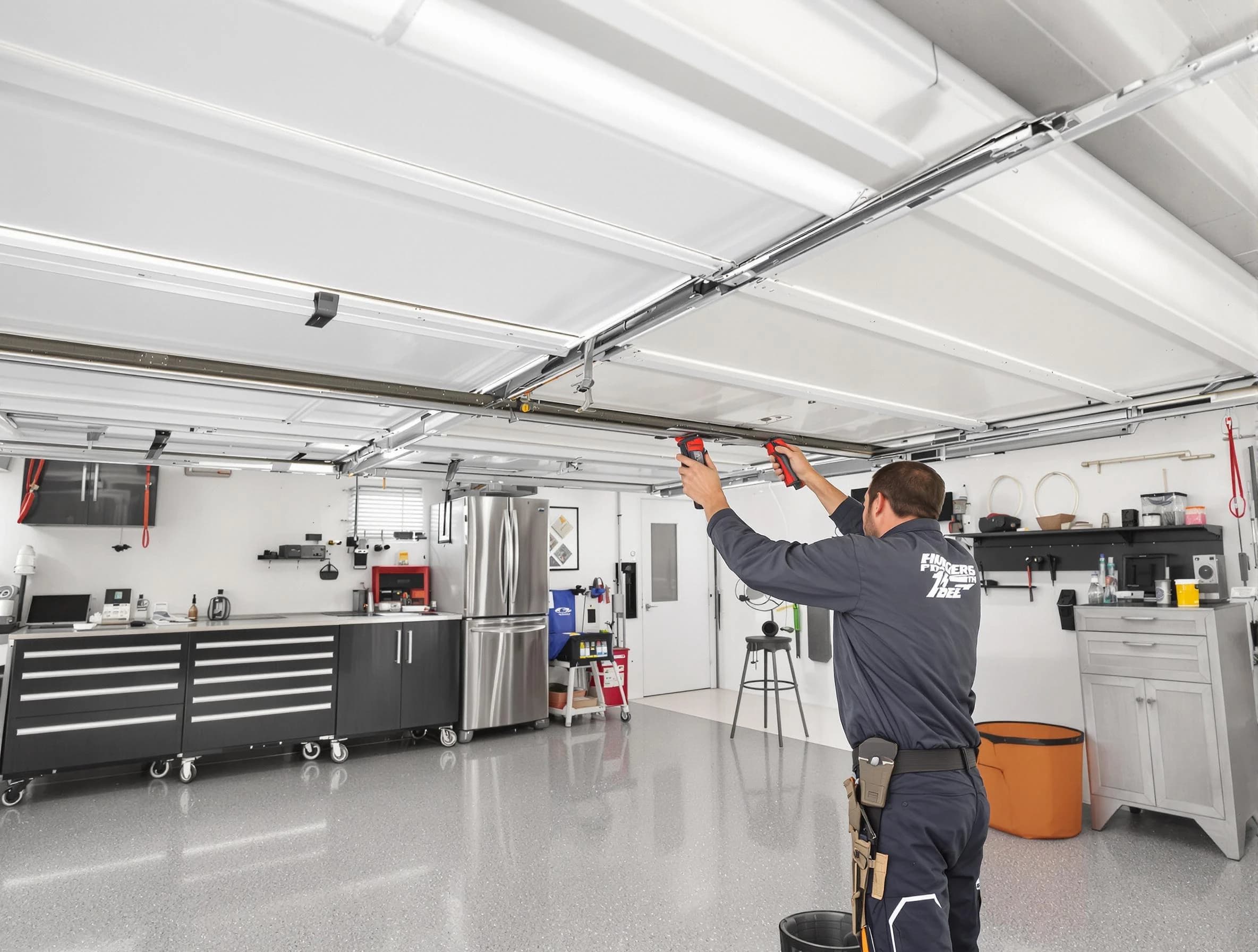 Overhead garage door repair service by Murfreesboro Garage Door Repair in Murfreesboro