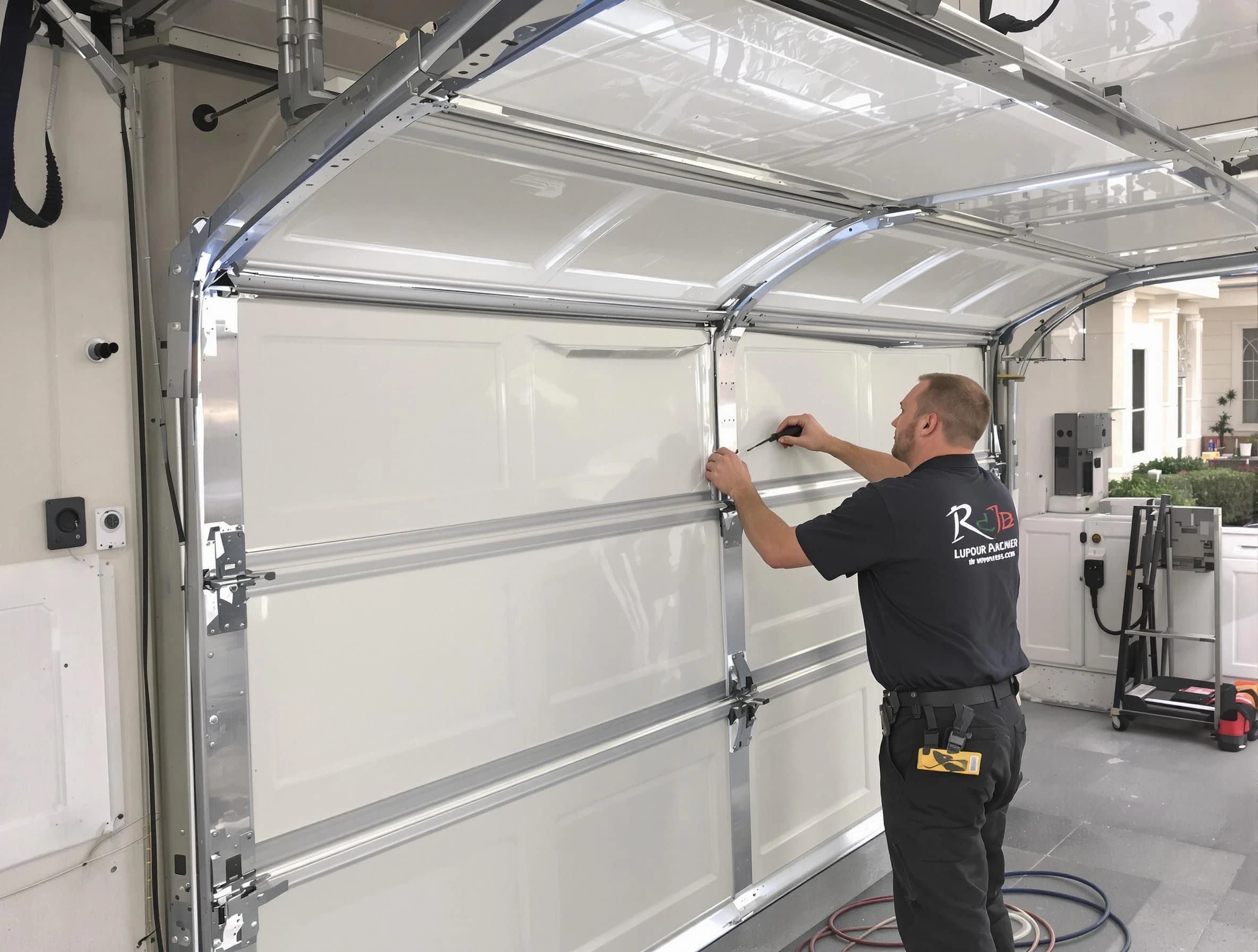 Murfreesboro Garage Door Repair professional performing panel repair in Murfreesboro