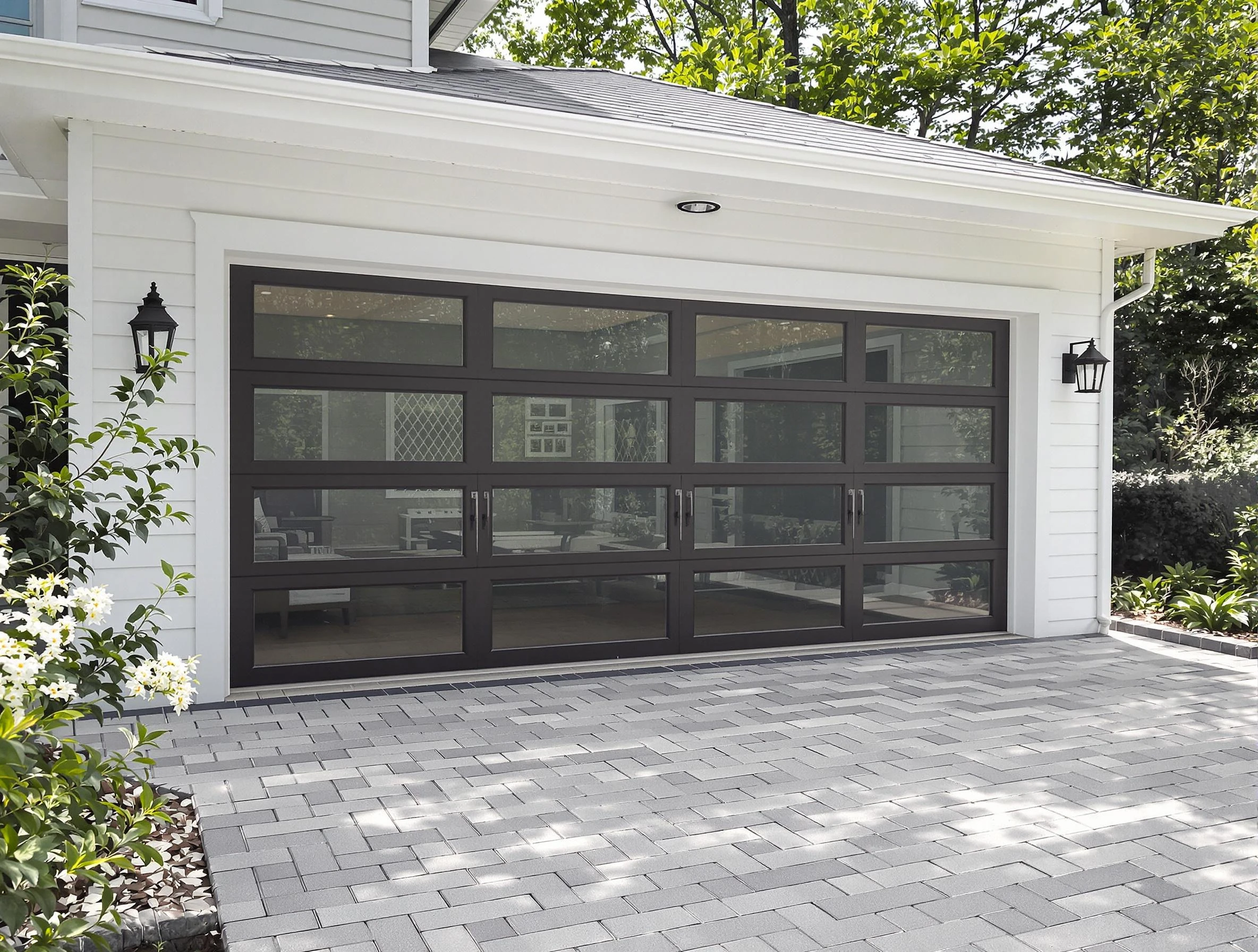 Murfreesboro Garage Door Repair design specialist presenting custom garage door options to Murfreesboro homeowner